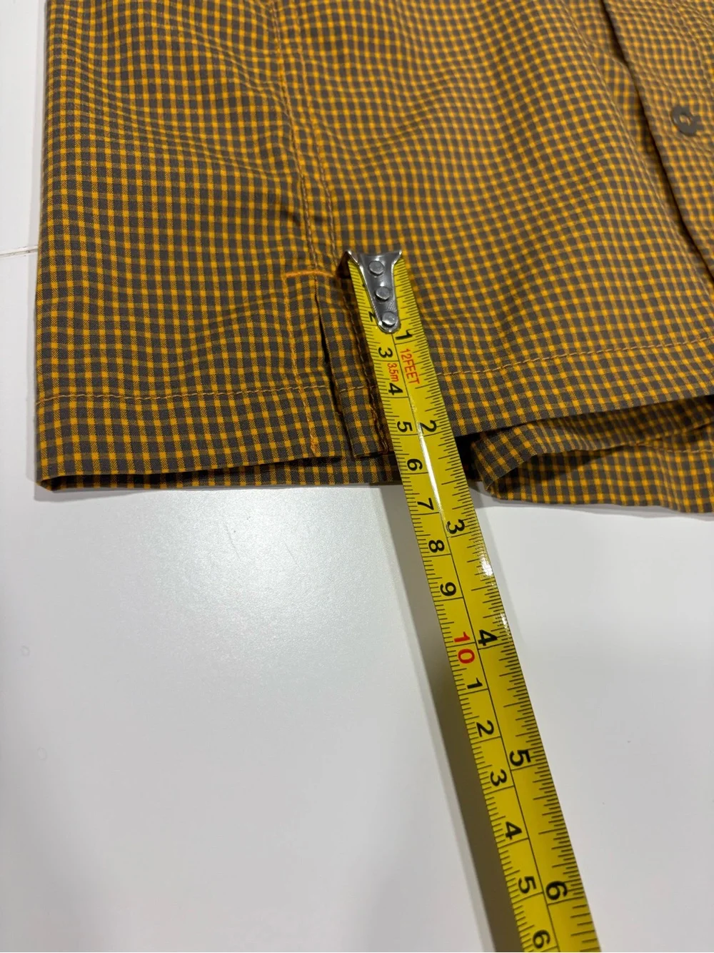 The North Face Men's Short-Sleeve Button-Down Shirt - Mustard Check